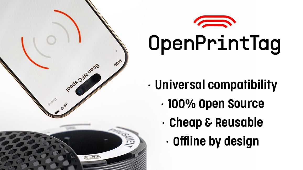 OpenPrintTag NFC für smarte Filamentverwaltung im 3D-Druck