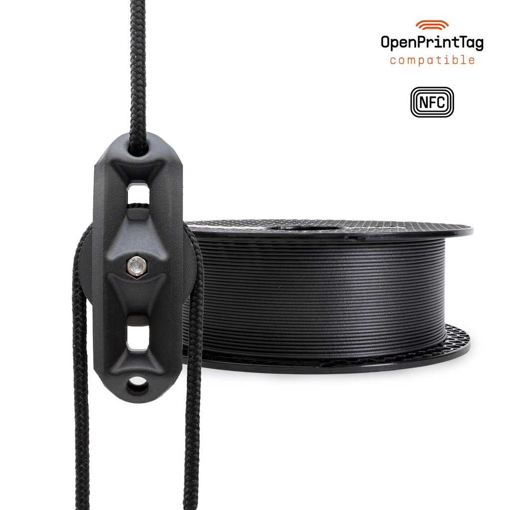 Original Prusa Prusament PC Blend Carbon Fiber Black Filament 1,75 mm mit NFC auf Spule