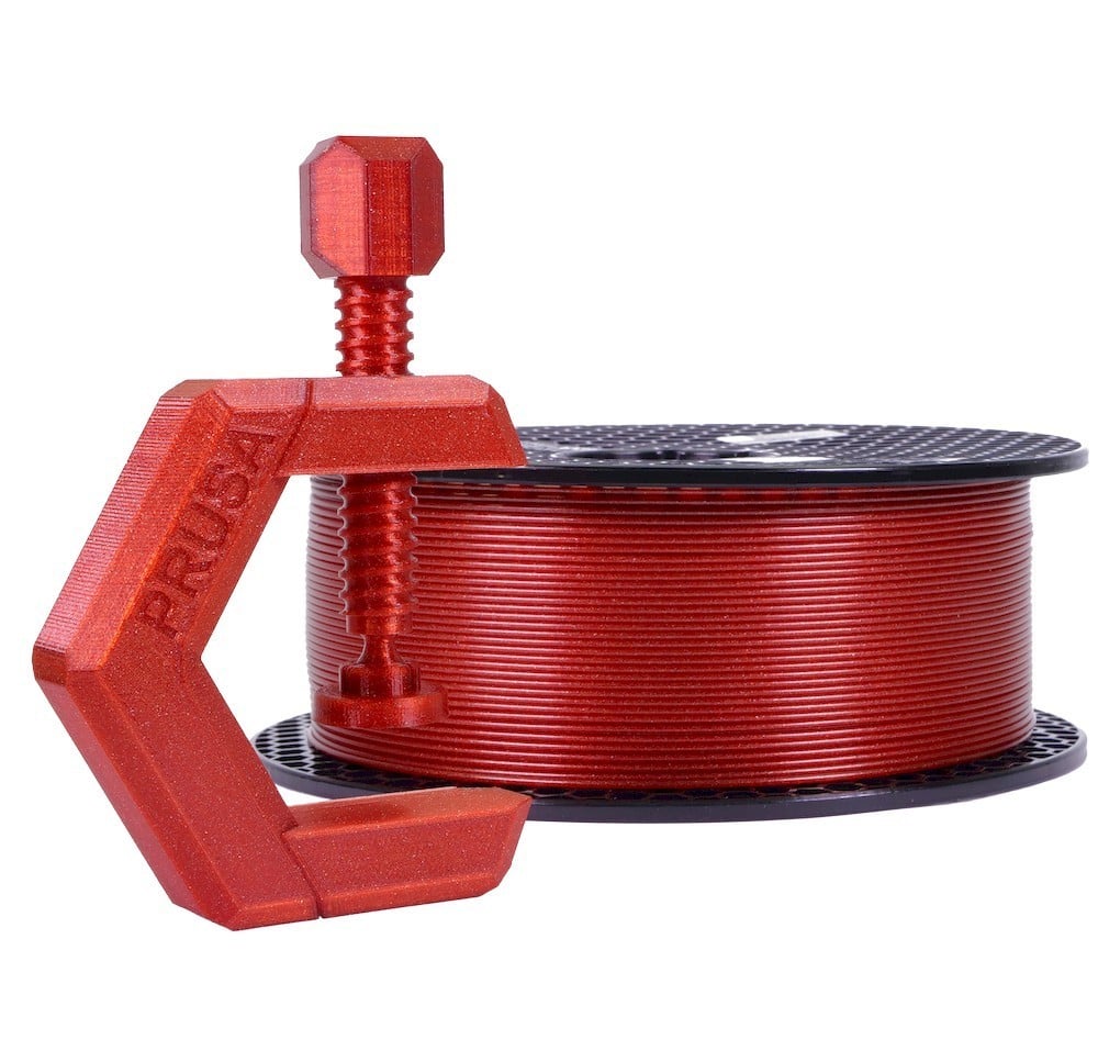 Prusament PETG Carmine Red Transparent 1kg | Original Prusa