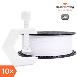 Prusament PETG Signal White 1kg (NFC) – Multipack 10 uds