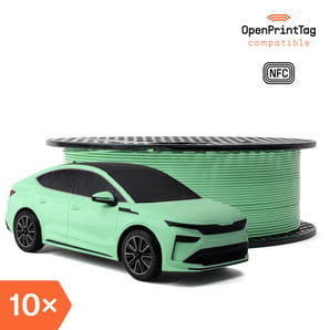 Prusament PETG Electric Green 1kg (NFC) – Multipack 10 ks