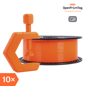 Prusament PETG Prusa Orange 1kg (NFC) – Multipack 10 ks