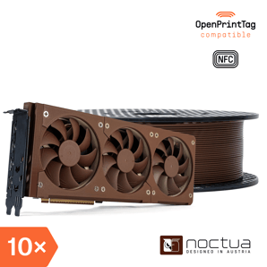 Prusament PETG Matte Noctua Brown 1kg (NFC) – Multipack 10 szt.