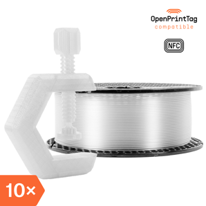 Prusament PETG Clear 1kg (NFC) – Multipack 10 ks