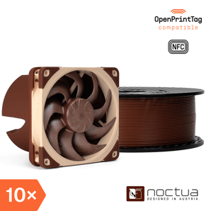 Prusament PLA Noctua Brown 1kg (NFC) – Multipack 10 pcs
