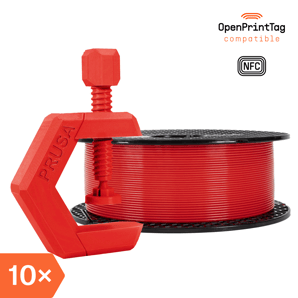 Prusament PETG Lipstick Red 1kg (NFC) – Multipack 10 ks