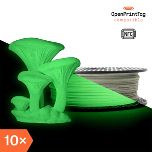 Prusament PETG Ultraglow Green 800g (NFC) – Multipack 10 pcs