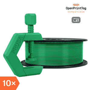 Prusament PETG Jungle Green 1kg (NFC) – Multipack 10 ks