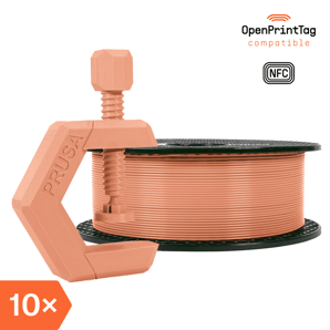 Prusament PETG Terracotta Light 1kg (NFC) – Multipack 10 ks
