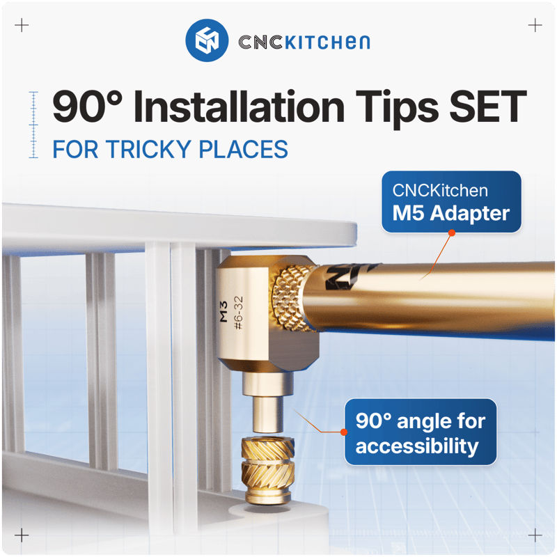 90° Installation Tip SET M2, M2.5 & M3 - Bild 2