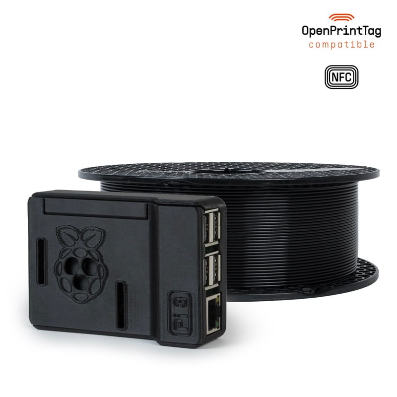 Prusament PETG V0 Jet Black 1kg (NFC)