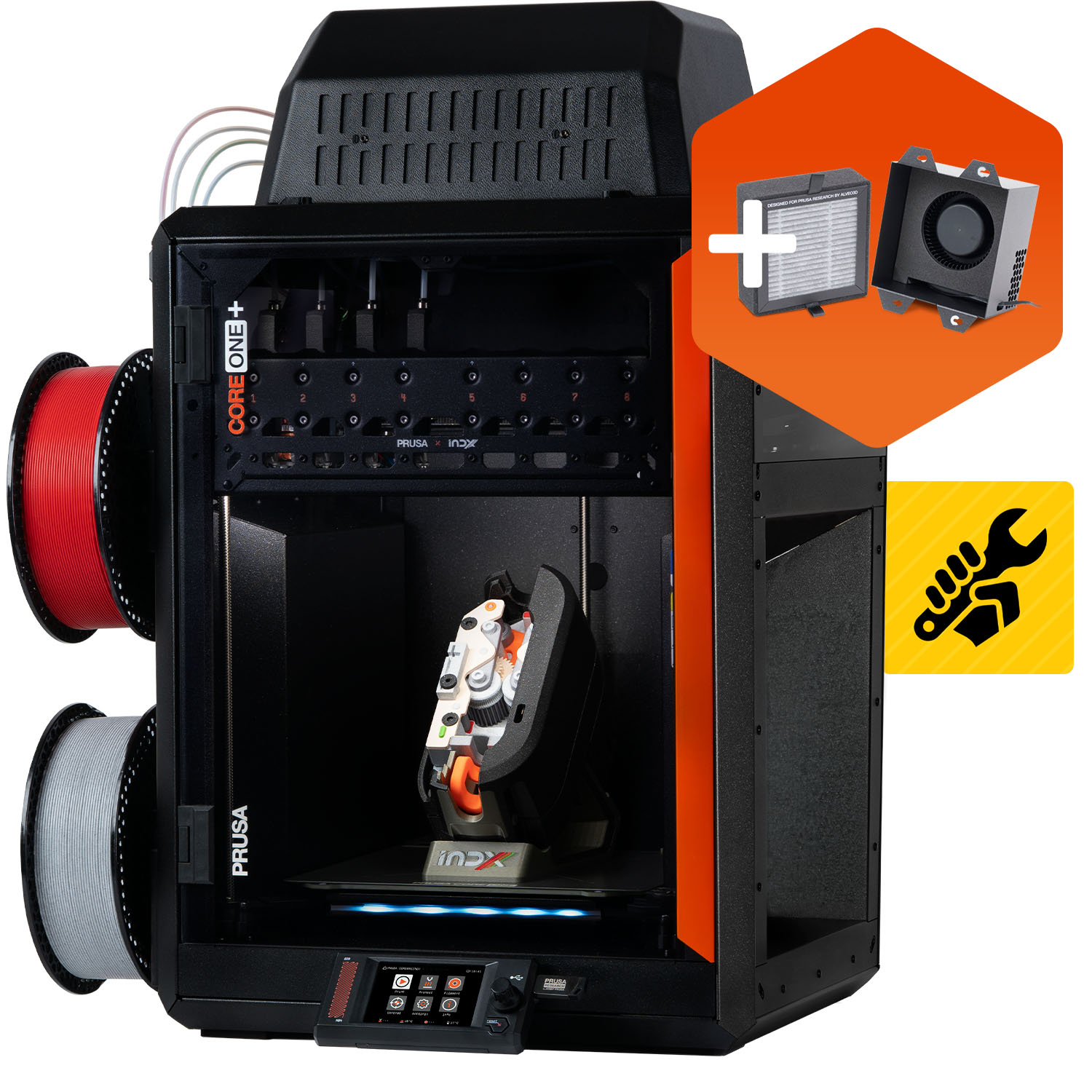 Prusa CORE One+ (Gen 2) INDX 4-Tool Assembly kit + Advanced Filtration Bundle