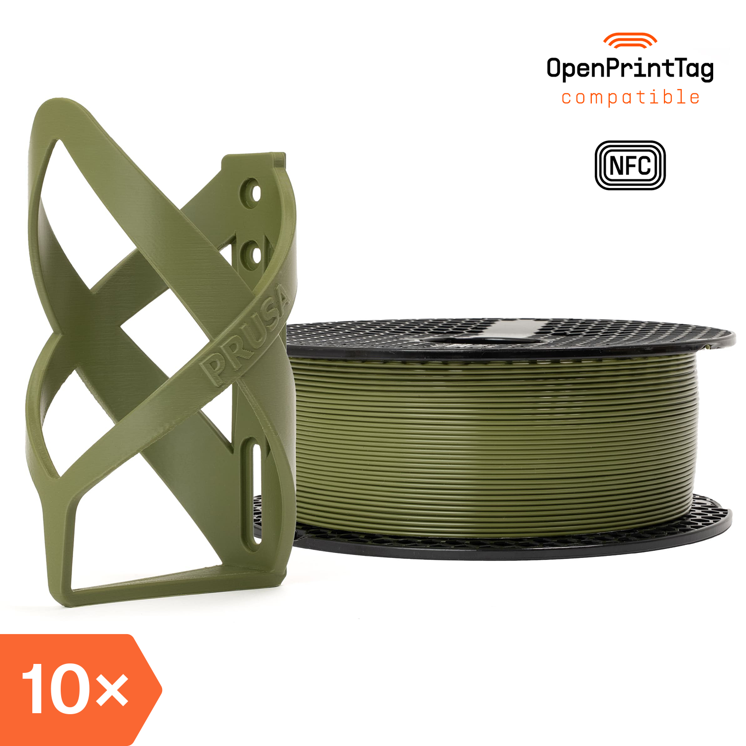 Prusament ASA Olive Green 800g (NFC) – Multipack 10 pcs | Original