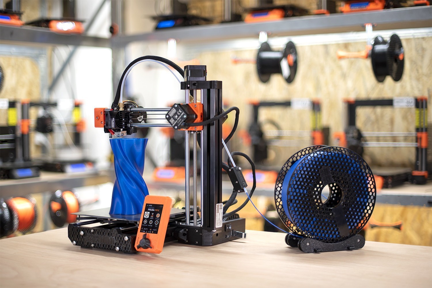 Original Prusa Mini+ Semi Assembled FDM 3D Printer, Filament