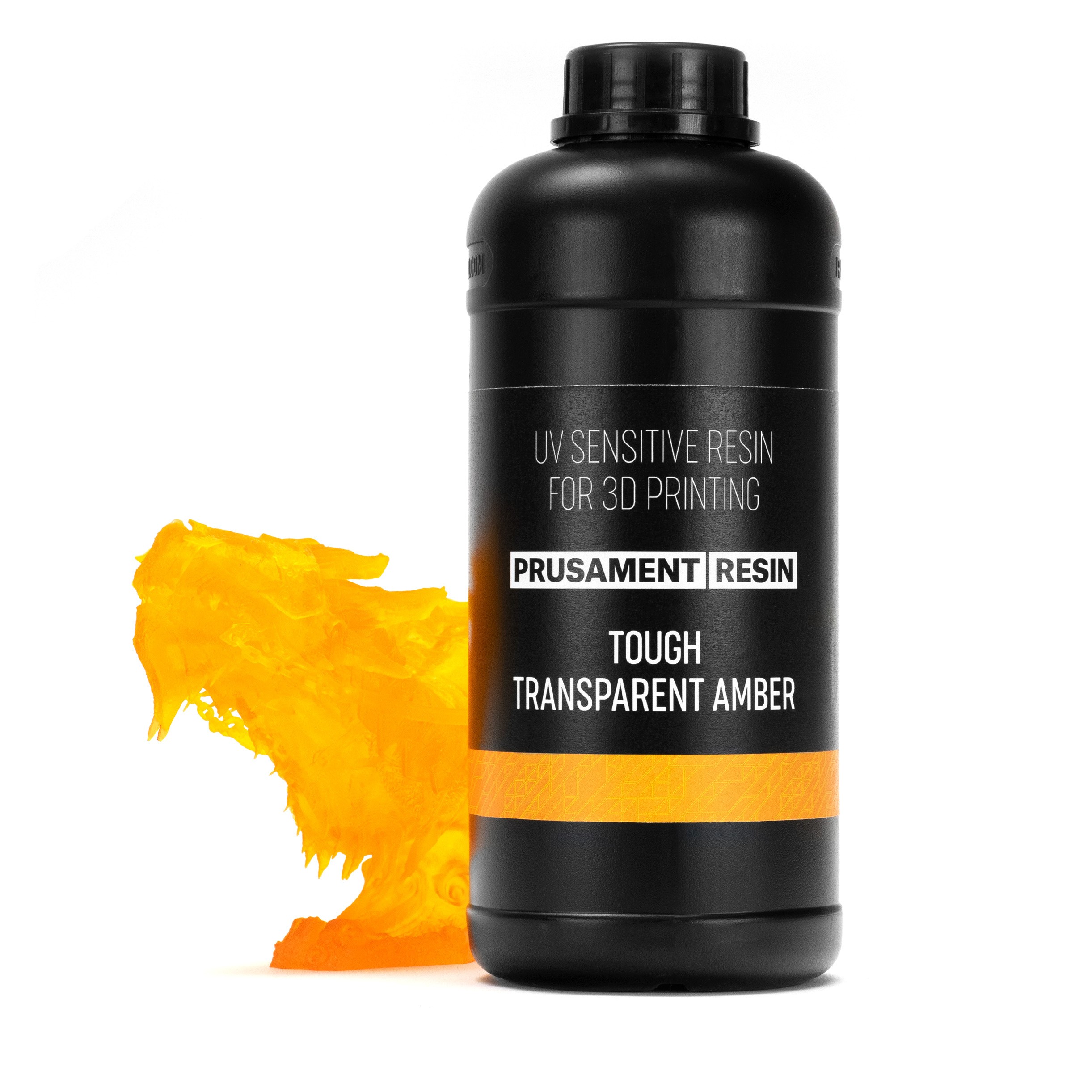Prusament Resin Tough Transparent Amber 1kg  Original Prusa 3D printers  directly from Josef Prusa