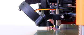 spausdintuvo nustatymo ekstruderis ant konstrukcijos plokštės